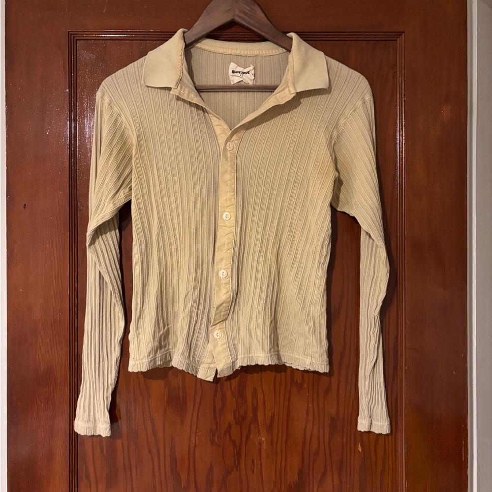 Rudy Jude Button-Down Ribbed Shirt